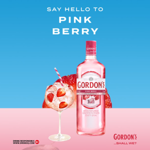 Gordons pink berry gin