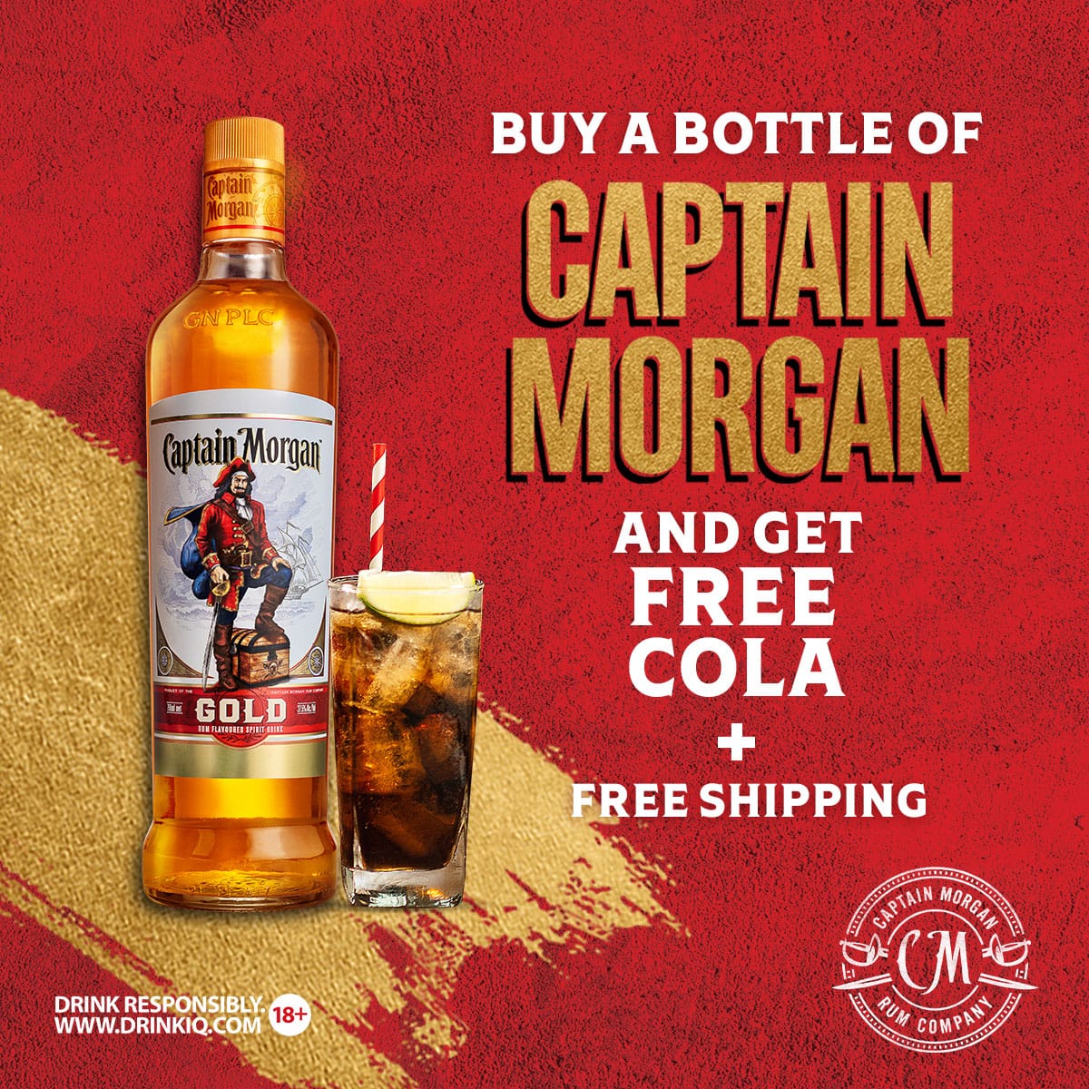 captain morgan + coke
