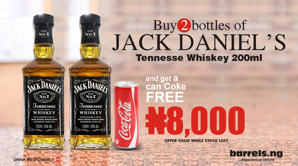 Buy 2 Bottles of Mini Jack Daniel's