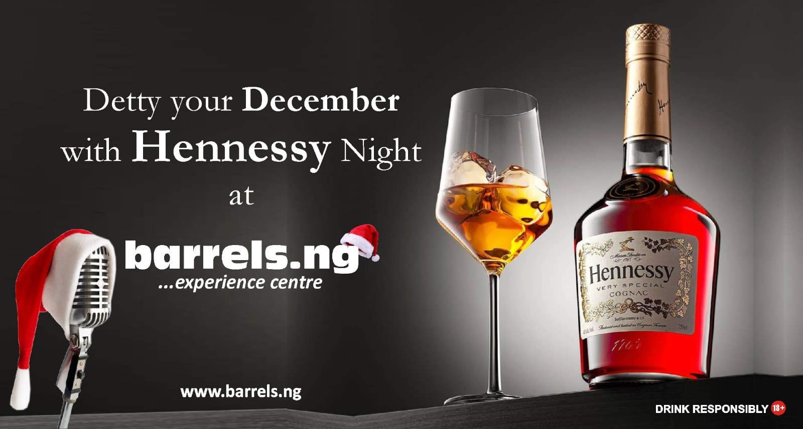 Detty your December with Hennessey Night Live at Barresl.ng