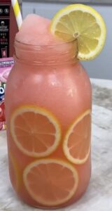 Pink Frozen lemonade-  5 Valentine's Day Cocktail Ideas
