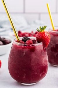 5 Valentine's Day Cocktail Ideas- Red Wine Slush